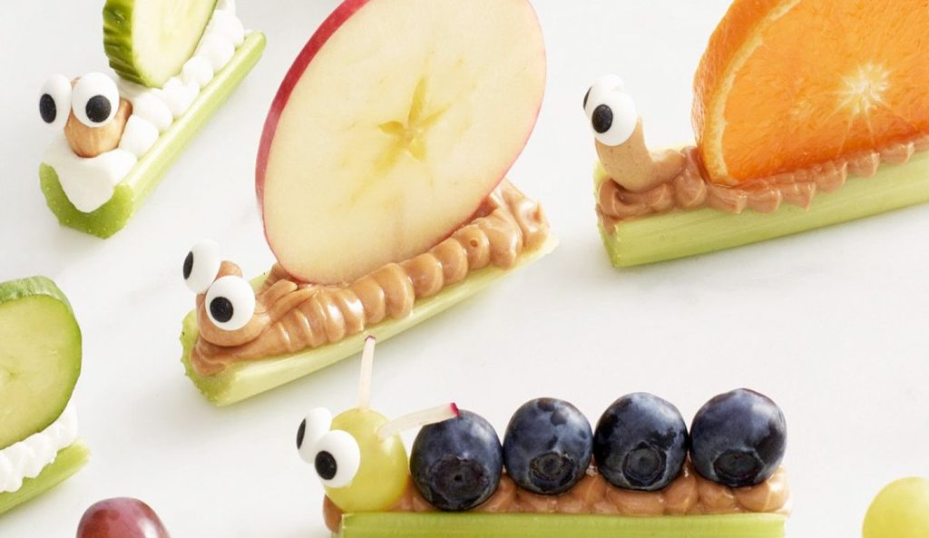 healthy snack in fun animal shapes