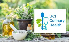 Culinary Health Program logo on a background of herbs and oils