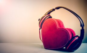 heart and headphones