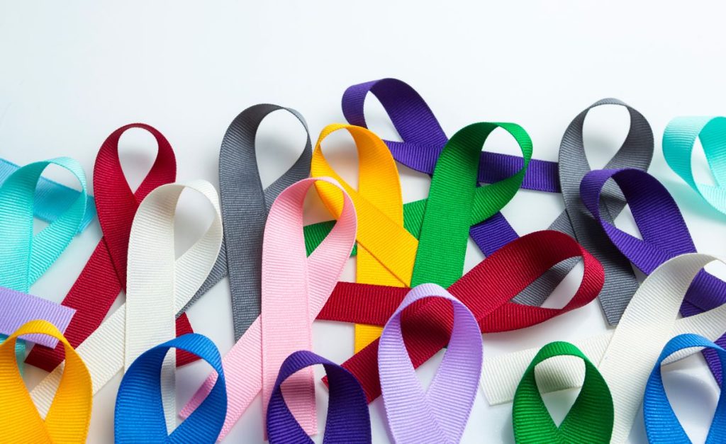 ribbons of various colors
